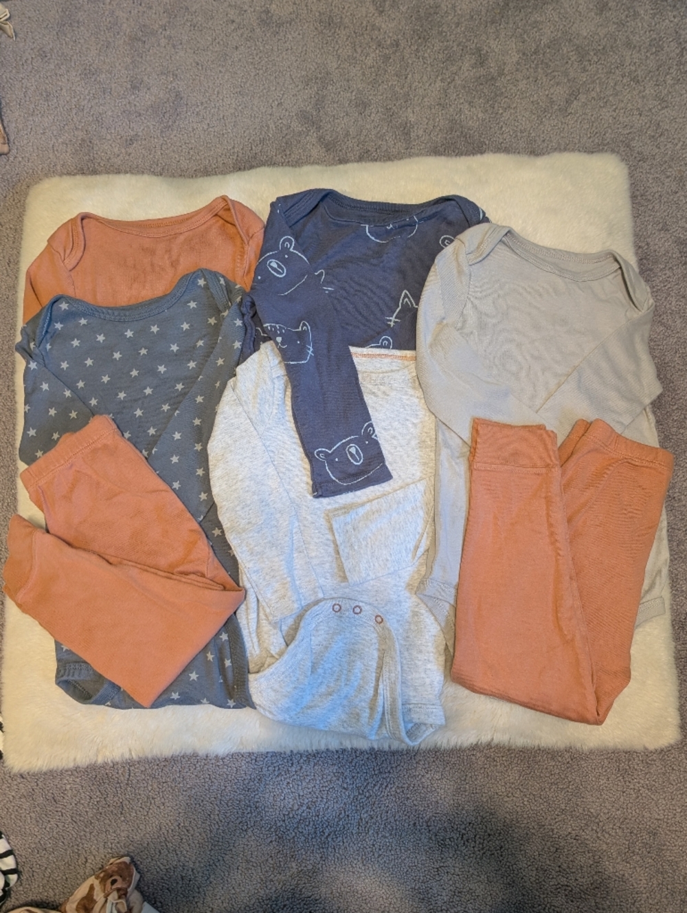 cloud island Flawed Bundle Long Sleeve Onesies Pants 18 24 Months